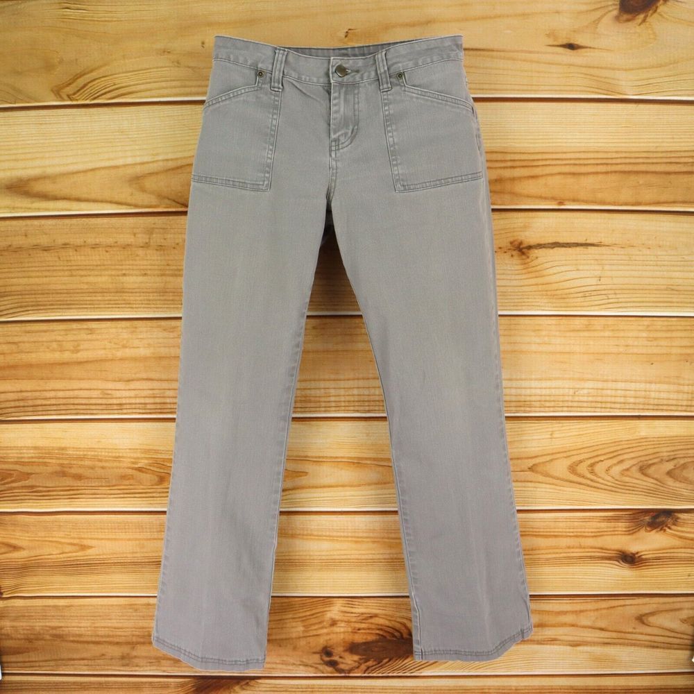 Fashion Bug Jeans Womens Size 6 Gray Cotton Blend‎ Stretch Denim Button Pockets